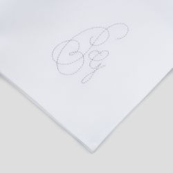 3 mouchoirs parisiens coton biologique personnalisés initiales brodées par philippegaber mouchoirs label fabriqués à Paris ©philippegaber