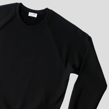 Black Organic sweatshirt made in France - organic sweatshirt for men and women made in Paris by PhilippeGaber
