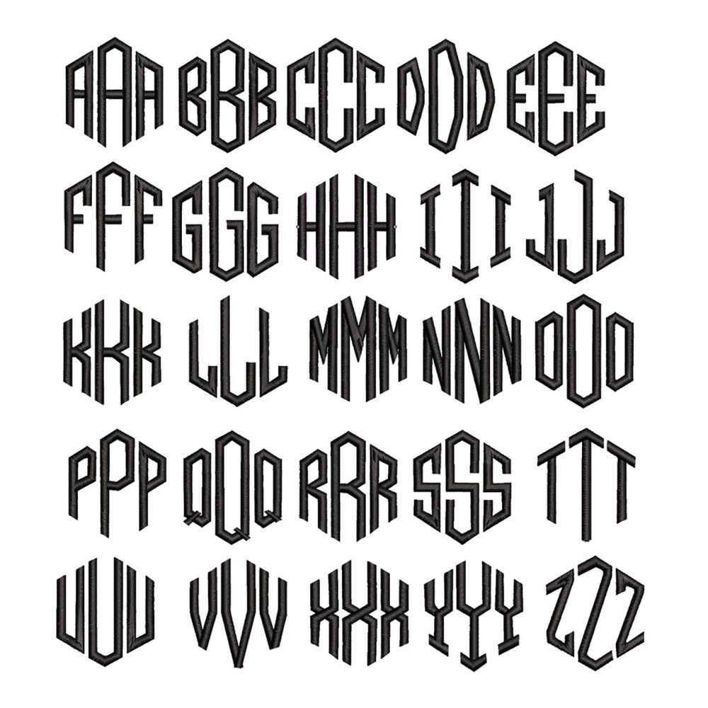 mouchoir français personnalisé brodé avec les initiales style monogram fabriqué à Paris par Philippe Gaber