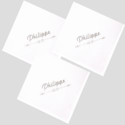 3 French organic handkerchief + Firstname embroidered  Philippe Gaber