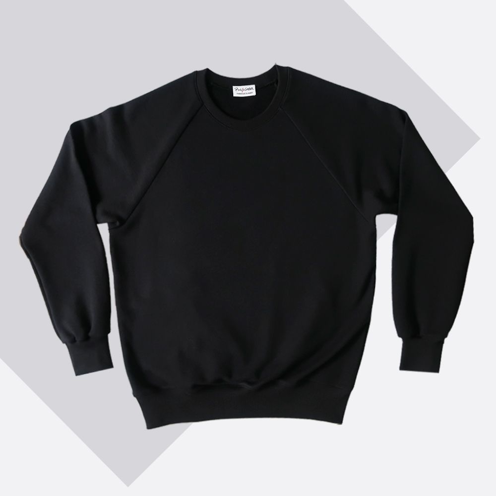 Black Organic Sweatshirt Made in France  PhilippeGaber