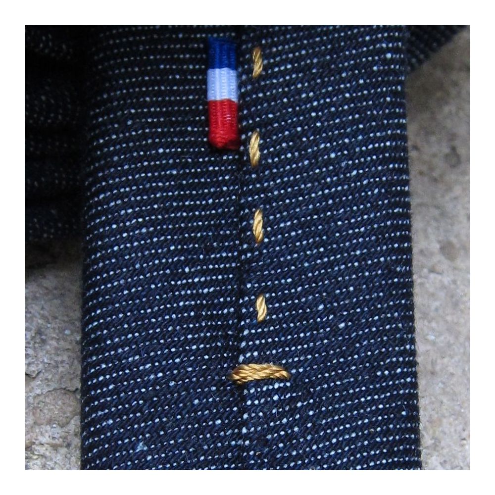 Wool & Silk micro-fantasy Handmade Tie in Paris