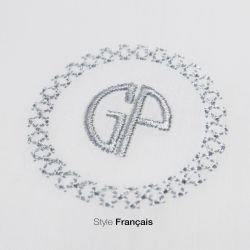 3 Mouchoirs bio français tissé en France avec vos initiales brodées par philippegaber mouchoirs personnalisés ©philippegaber