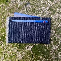 porte-cartes en jeans coton biologique certifié GOTS fabriqué à Paris par Philippegaber ©philippegaber