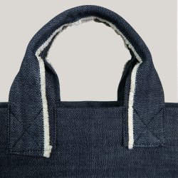 Tote Bag  sac en jeans bio certifié GOTS fabriqué à Paris par PhilippeGaber shopping bag en jeans made in France