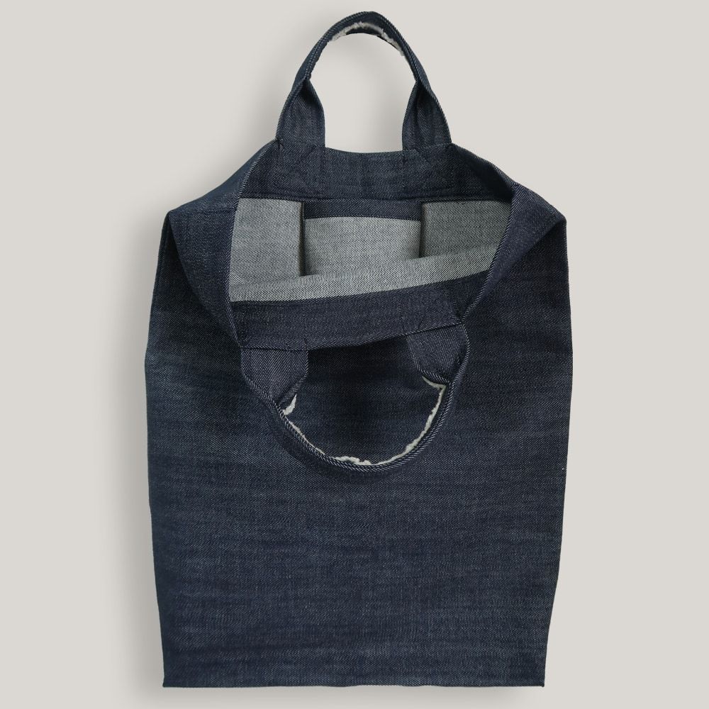 Organic cotton jeans bag made in Paris by philippegaber