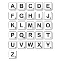 3 mouchoirs français initiales style Scrabble brodées PhilippGaber