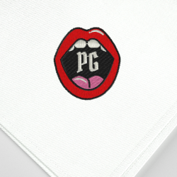 A personalized organic handkerchief embroidered by PhilippGaber