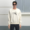 Organic Sweatshirt Eurasian jay embroidered  PhilippeGaber Paris