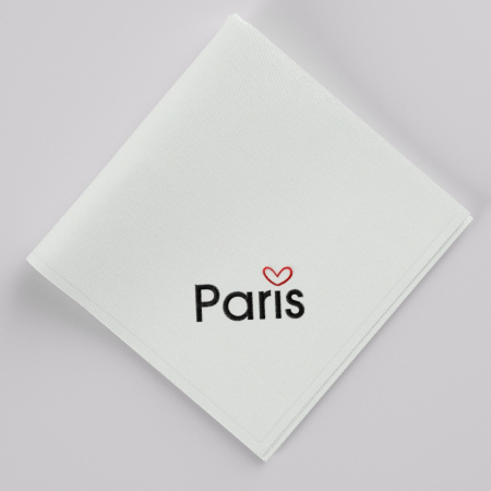 3 organic handkerchiefs  I♡ Paris  made in Paris France by PhilippeGaber  - Paris Souvenir Handkerchiefs