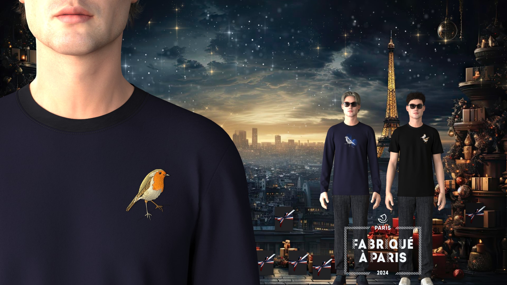 T-shirt coton biologique philippgaber label fabriqué à Paris 2024 Made in France 